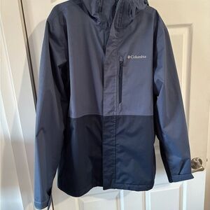Columbia men’s hikebound ll rain jacket, size large